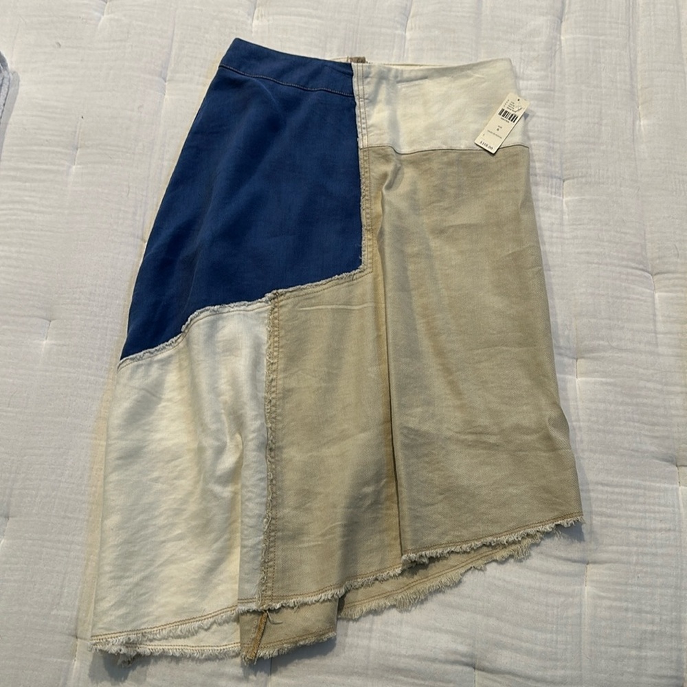 Color block / patchwork skirt - style laurel canyon or western